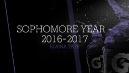 Sophomore Year - 2016-2017