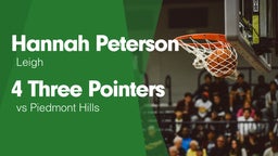 4 Three Pointers vs Piedmont Hills 