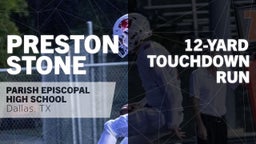 12-yard Touchdown Run vs Bishop Dunne