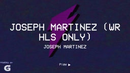 Joseph Martinez (WR HLS ONLY)