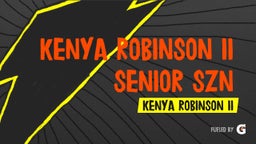 Kenya Robinson II Senior Szn