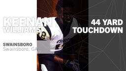Keenan Williams's highlights 44 yard Touchdown vs Emanuel County Institute 