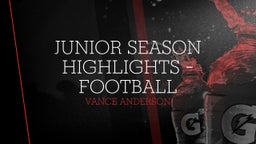 Junior Season Highlights - Football