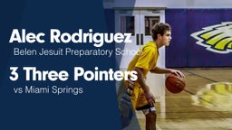 3 Three Pointers vs Miami Springs