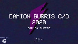 Damion Burris C/O 2020