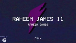 Raheem James's highlights Raheem James 11 