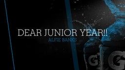 Dear Junior Year!!