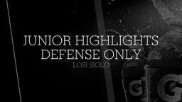 junior highlights defense only