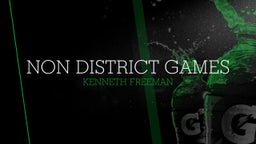 Non District Games