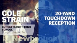 Cole Strain's highlights 20-yard Touchdown Reception vs Neshannock 