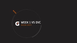 Week 1 vs DVC