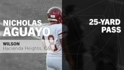 25-yard Pass vs Los Altos High