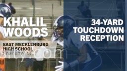 Khalil Woods's highlights 34-yard Touchdown Reception vs Butler 