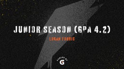 Junior Season  (GPA 4.2)
