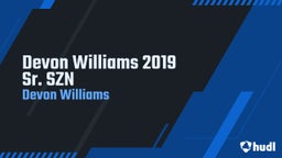 Devon Williams 2019 Sr. SZN