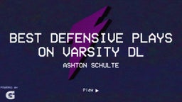 Best Defensive Plays on Varsity DL