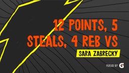 Sara Zabrecky's highlights 12 points, 5 steals, 4 reb vs Gary WS
