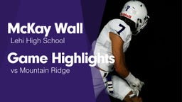 Game Highlights vs Mountain Ridge 