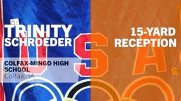 Trinity Schroeder's highlights 15-yard Reception vs Hudson 