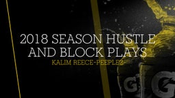 2018 Season Hustle and Block Plays