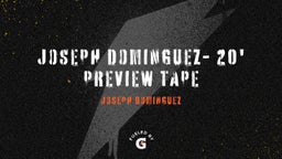 Joseph Dominguez- 20' Preview Tape