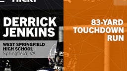 Derrick Jenkins's highlights 83-yard Touchdown Run vs Robinson