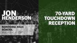 70-yard Touchdown Reception vs Twinsburg 