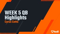 WEEK 5 QB Highlights 