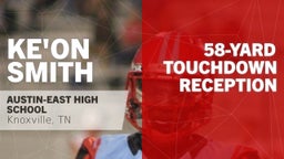 58-yard Touchdown Reception vs Johnson county high