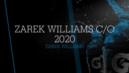 ZAREK WILLIAMS C/O 2020