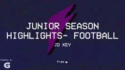 Junior season highlights- football