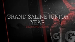 Desmond Allen's highlights Grand Saline Junior Year