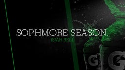 Sophmore season.