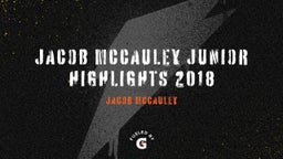 Jacob McCauley Junior Highlights 2018