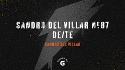 Sandro Del Villar #87 DE/TE