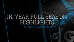 Jr. Year Full Season Highlights