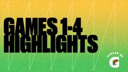 Games 1-4 Highlights 