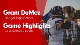 Game Highlights vs Woodstock North