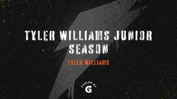 Tyler Williams Junior Season