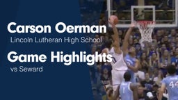 Game Highlights vs Seward 