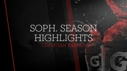 Soph. Season Highlights