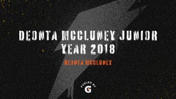Deonta McCluney Junior Year 2018