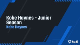 Kobe Haynes - Junior Season