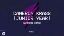 Cameron Krass (junior year)