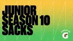 Junior Season 10 Sacks