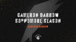 Cameron Darrow Sophomore Season 