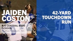 42-yard Touchdown Run vs East Gaston High