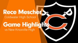 Game Highlights vs New Knoxville High