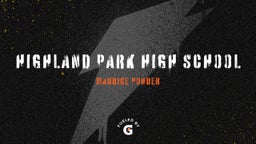Maurice Ponder's highlights Highland Park High School