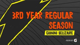 3rd year Regular Season 